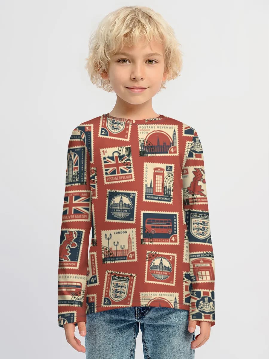 T-shirt manches longues coton garçon