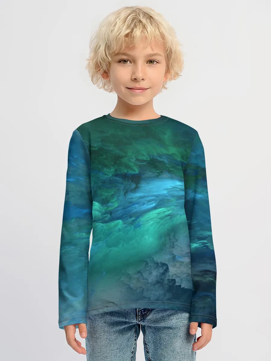 Boys' cotton long sleeve shirt