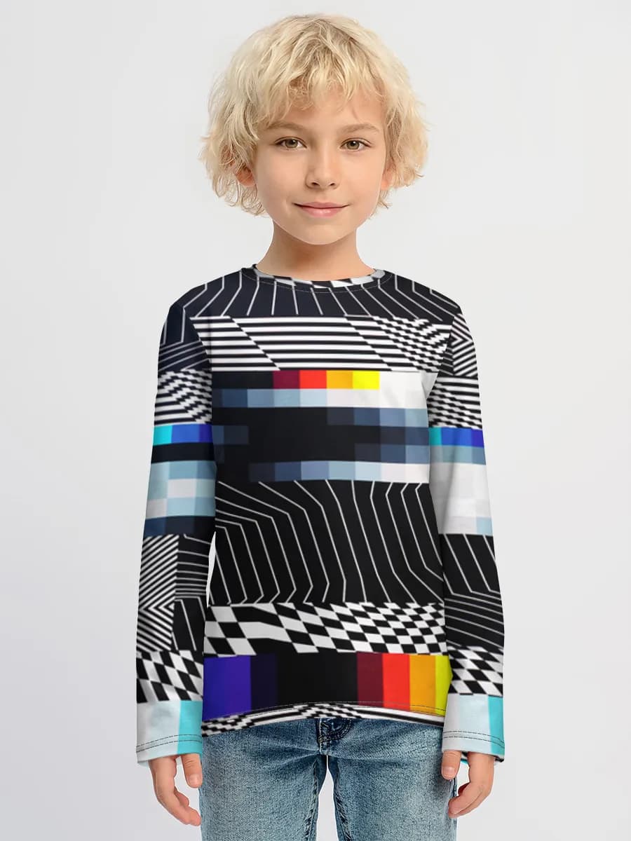 Boys' cotton long sleeve shirt