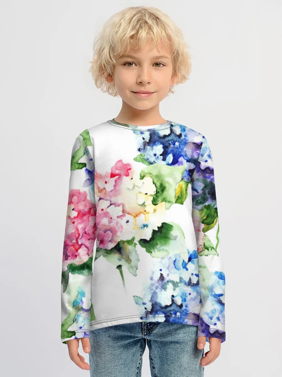 Boys' cotton long sleeve shirt