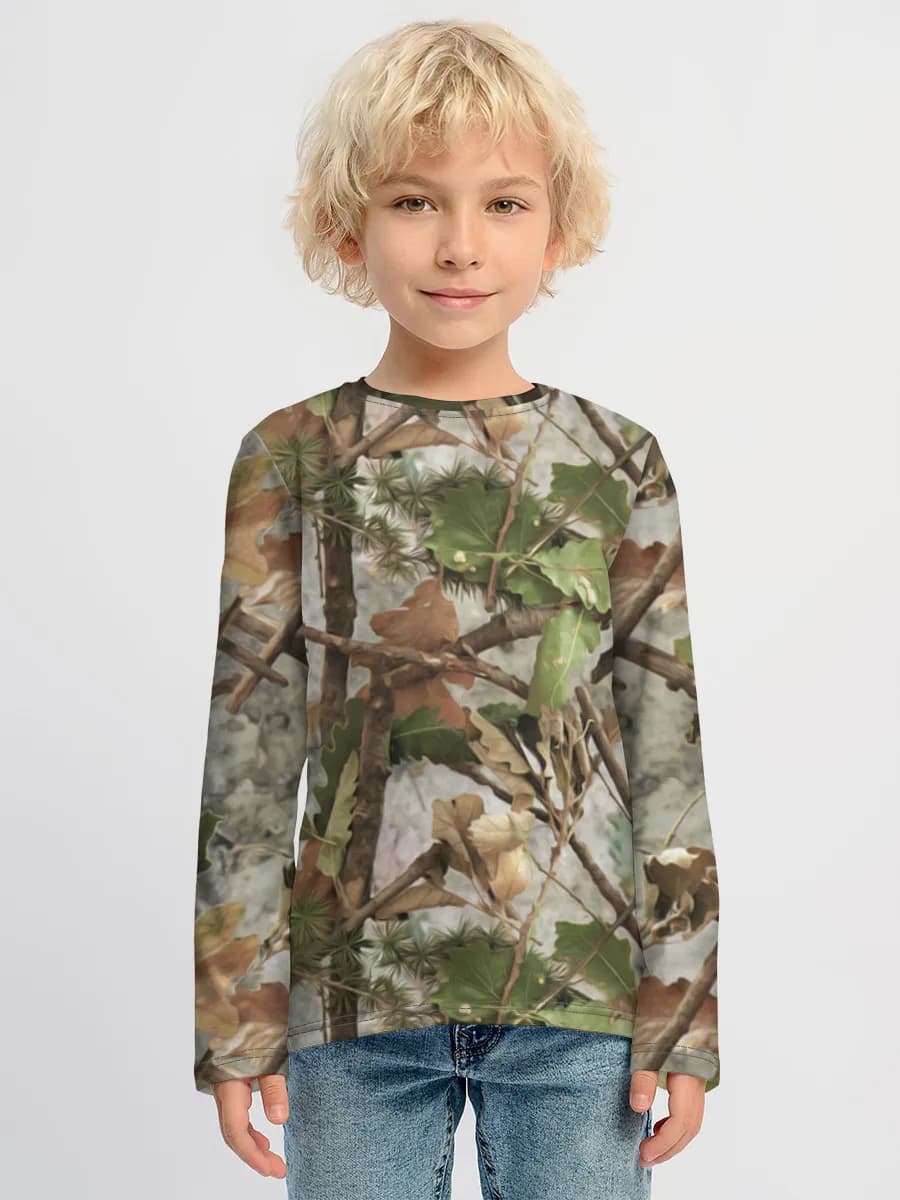 Boys' cotton long sleeve shirt