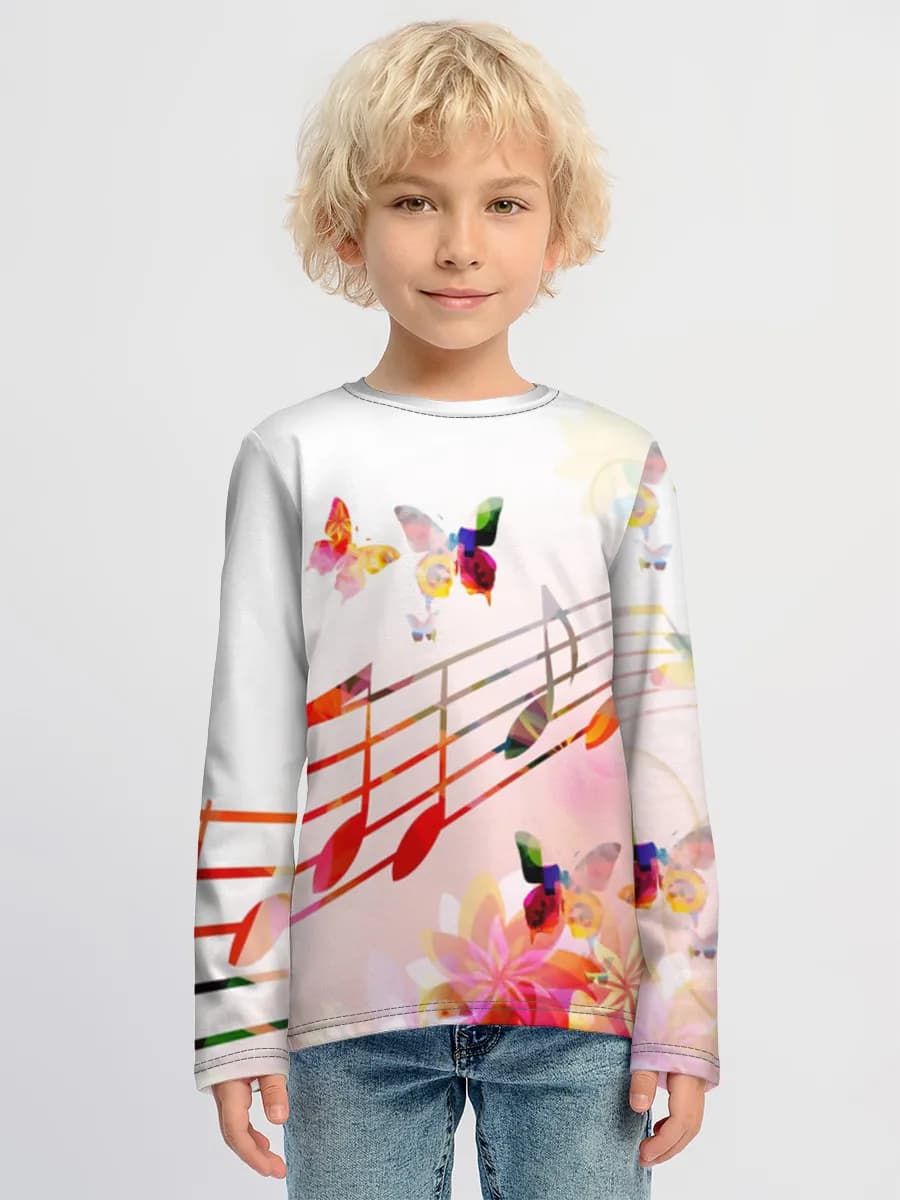 Boys' cotton long sleeve shirt