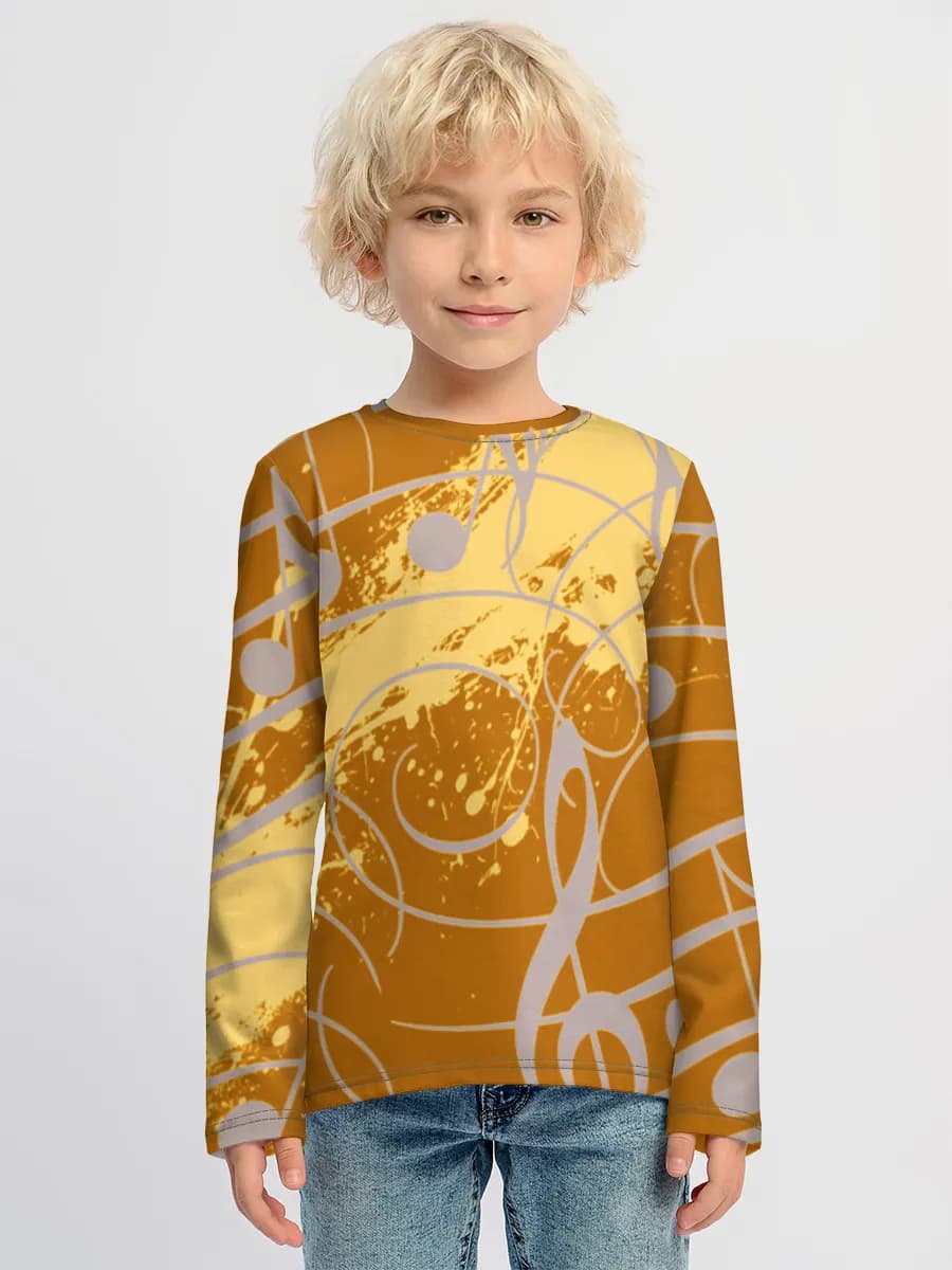 Boys' cotton long sleeve shirt
