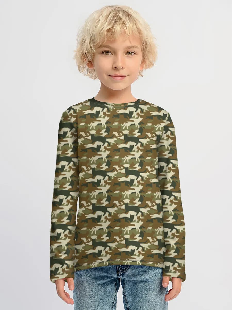 Boys' cotton long sleeve shirt