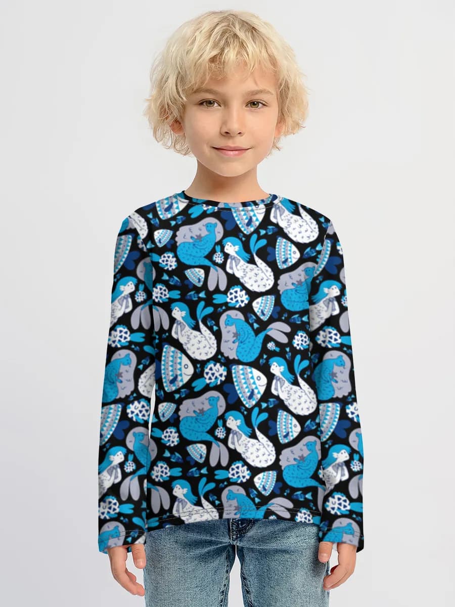 Camiseta Manga Larga de Algodón Niño
