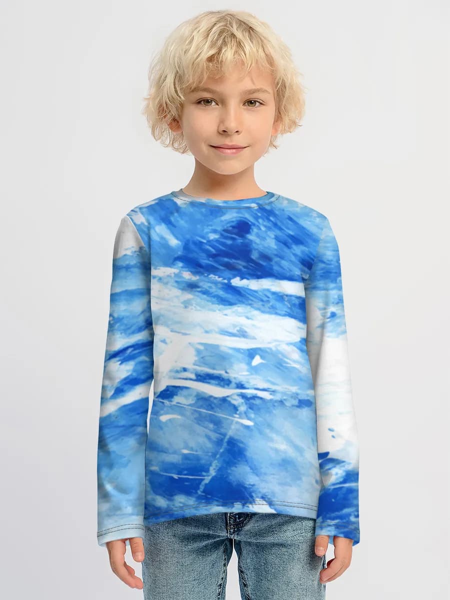 Baumwoll-Langarmshirt Jungen