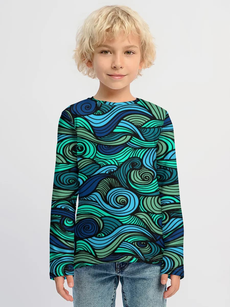 Camiseta Manga Larga de Algodón Niño