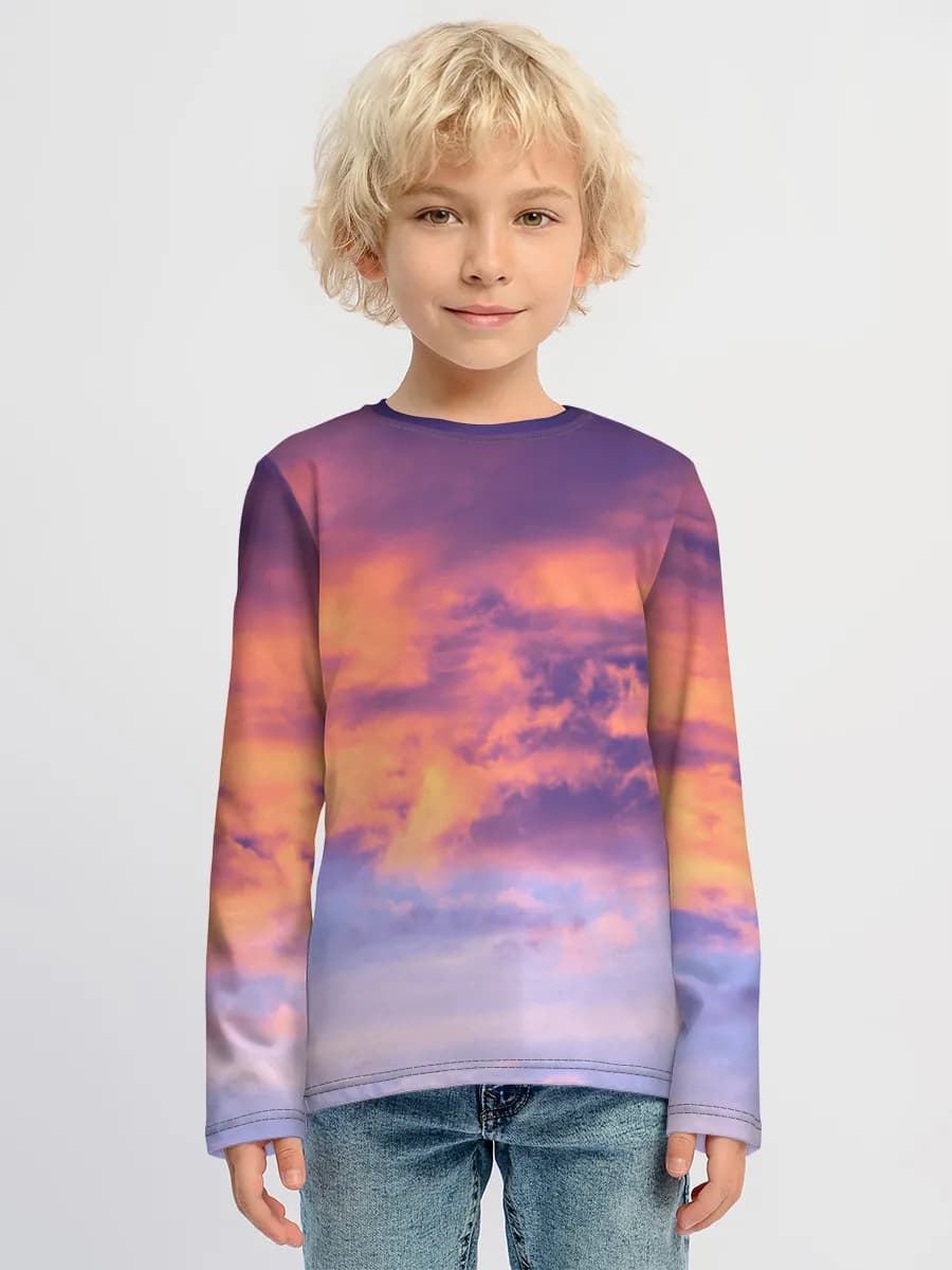 Boys' cotton long sleeve shirt