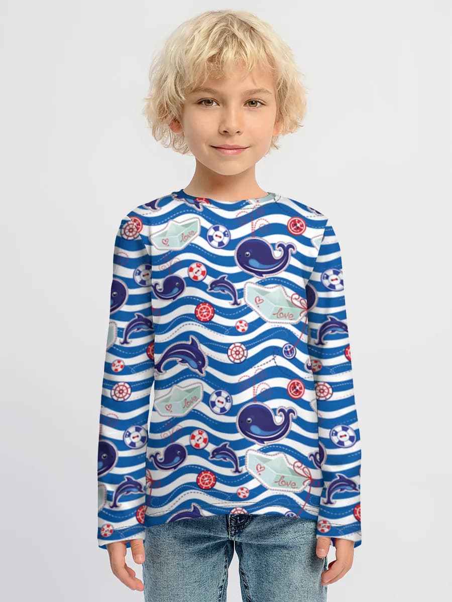 T-shirt manches longues coton garçon