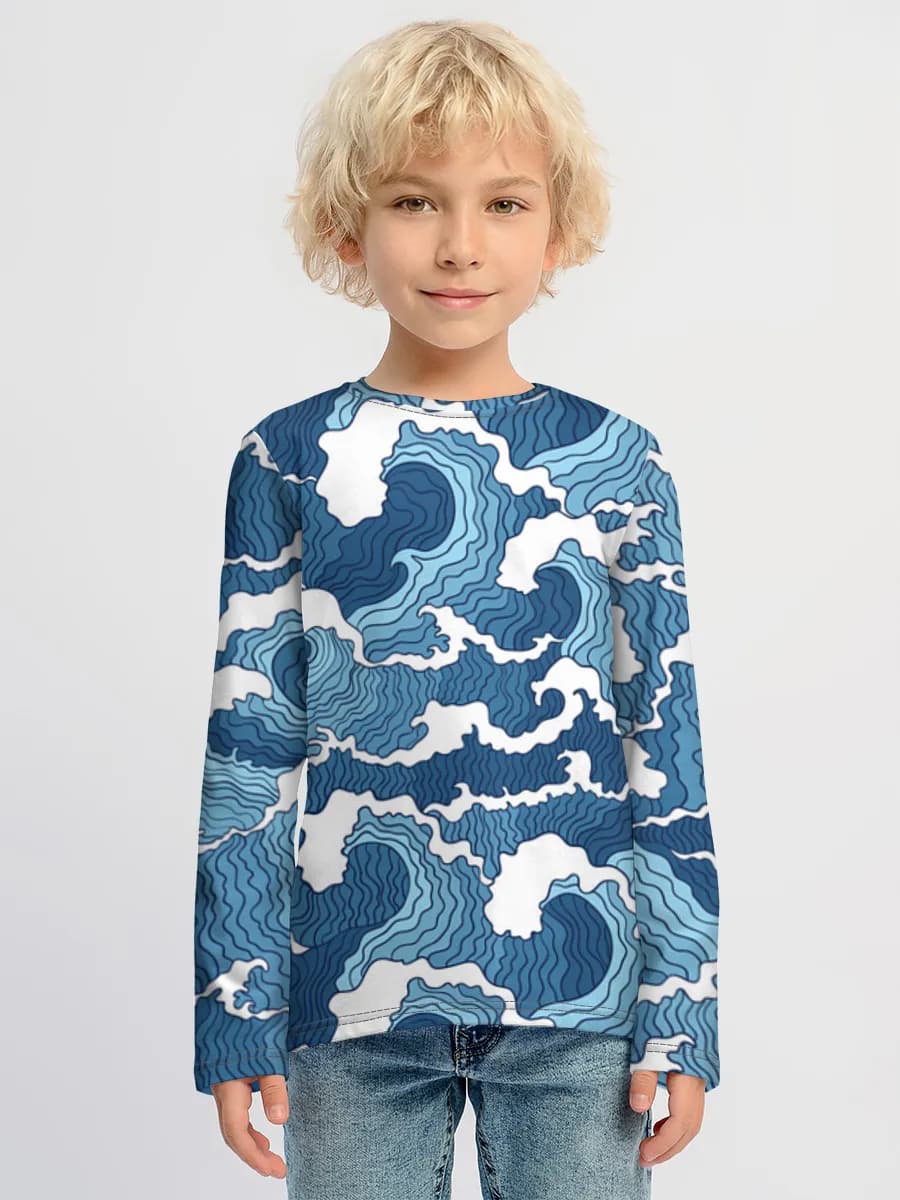 Camiseta Manga Larga de Algodón Niño