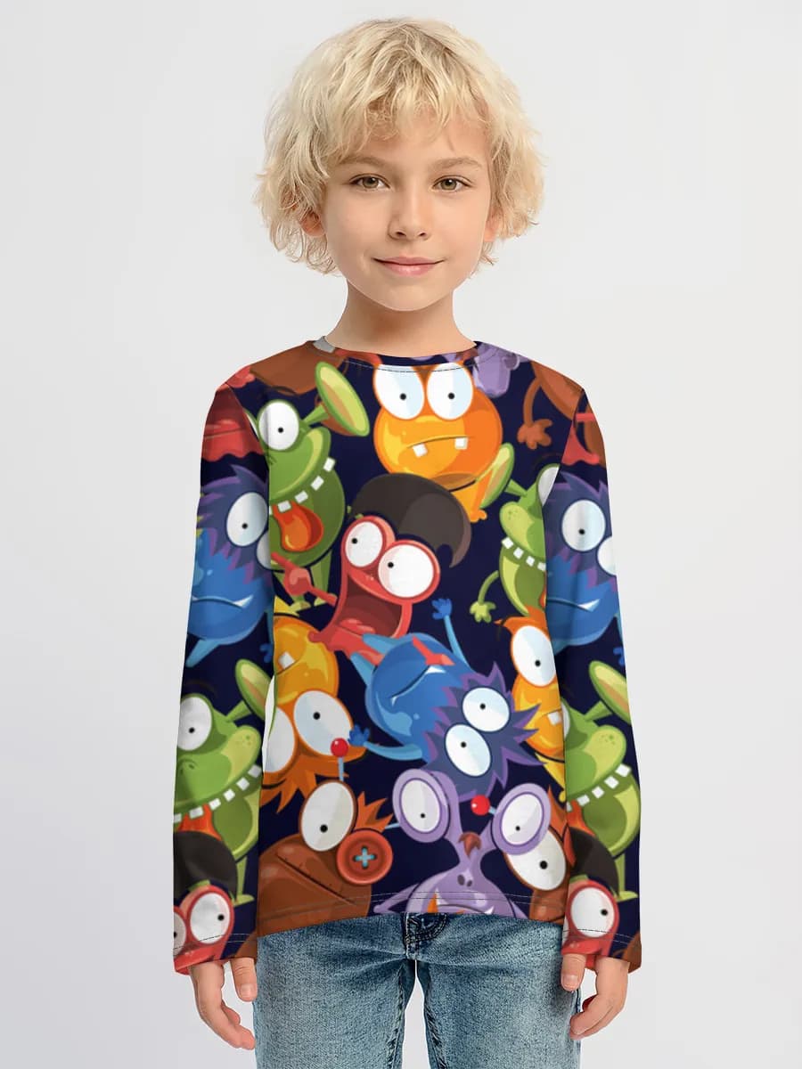 T-shirt manches longues coton garçon
