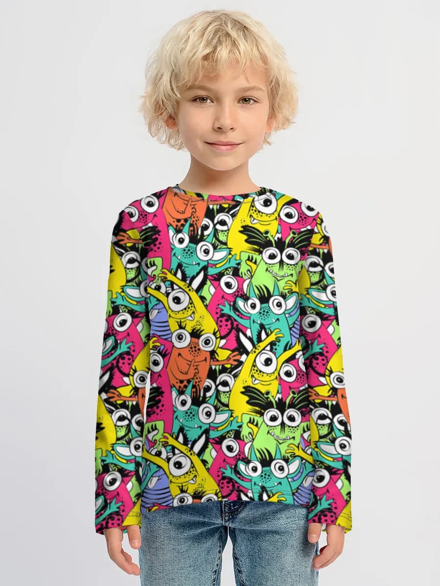 T-shirt manches longues coton garçon