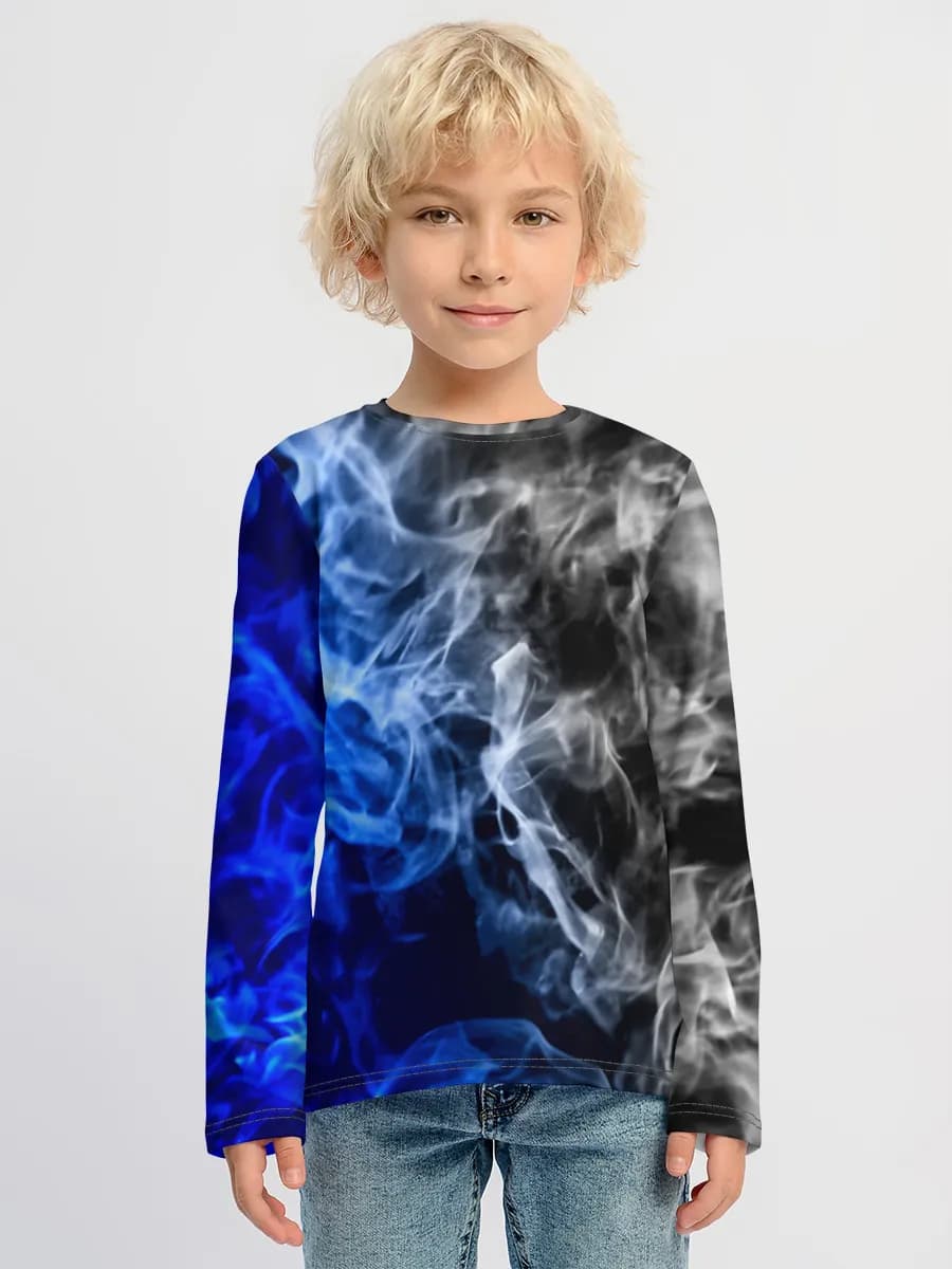 Boys' cotton long sleeve shirt