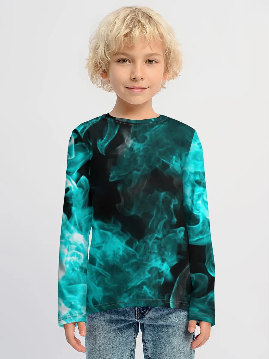 Boys' cotton long sleeve shirt