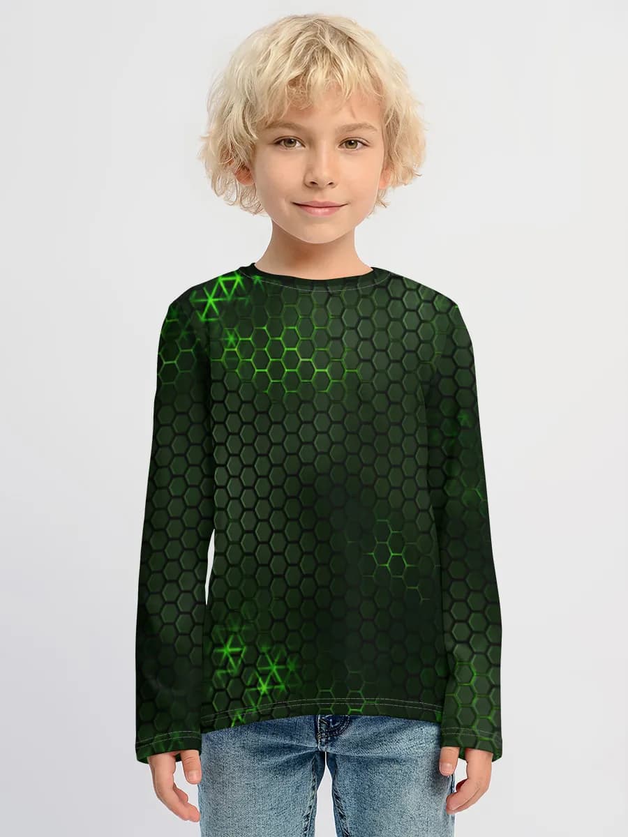 Boys' cotton long sleeve shirt