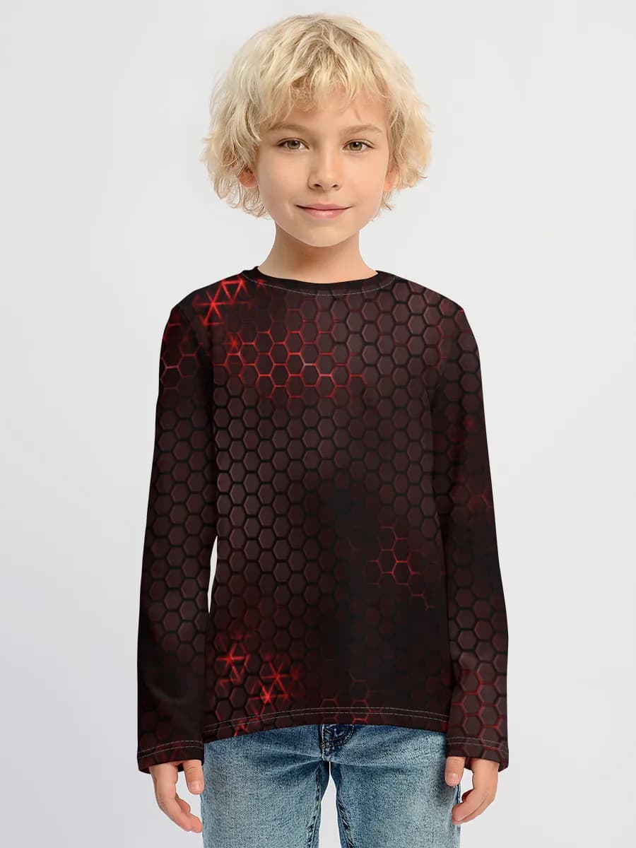 Boys' cotton long sleeve shirt