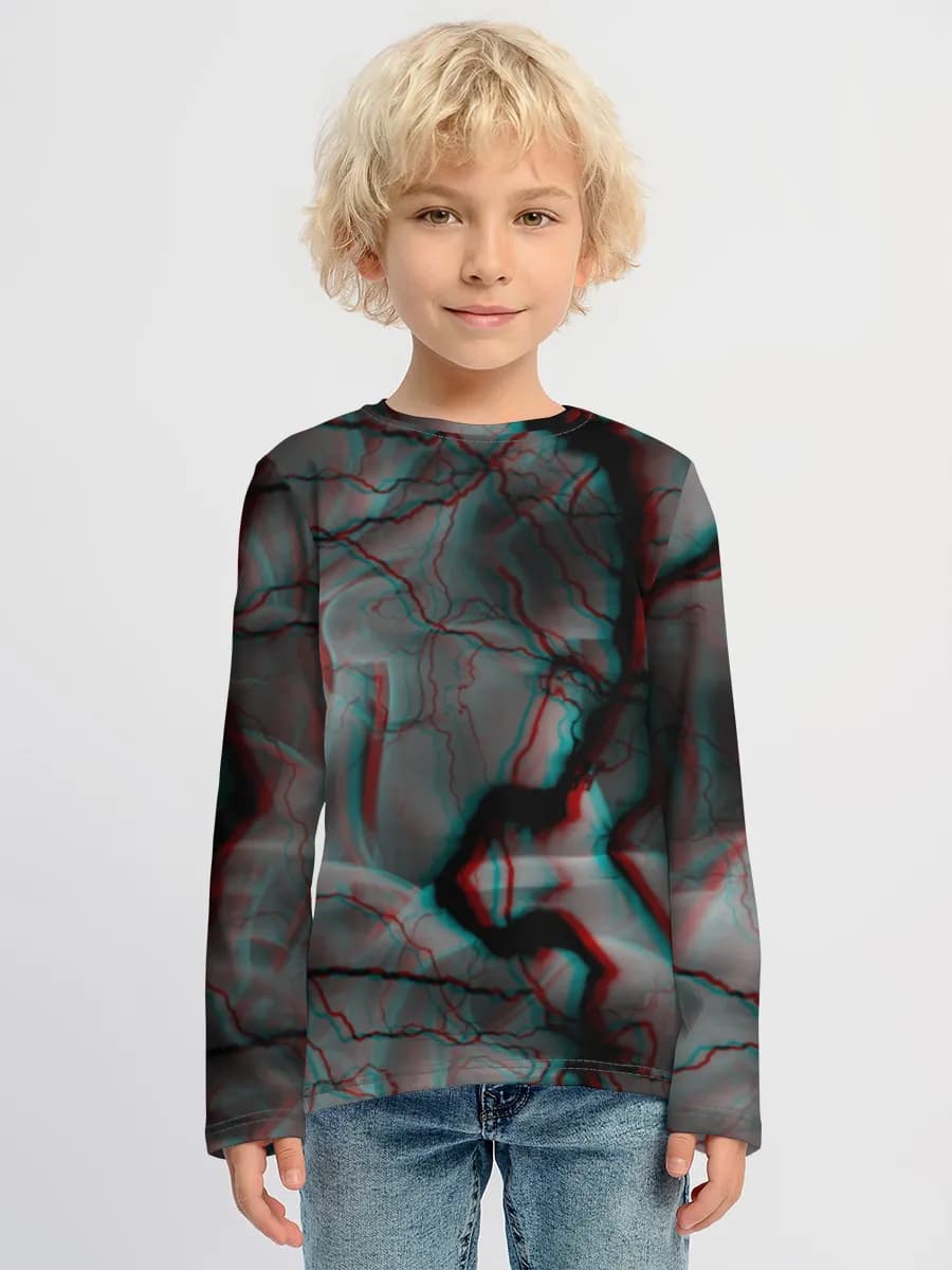 Boys' cotton long sleeve shirt