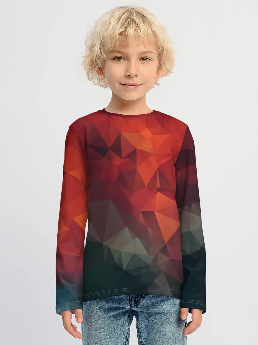 Boys' cotton long sleeve shirt