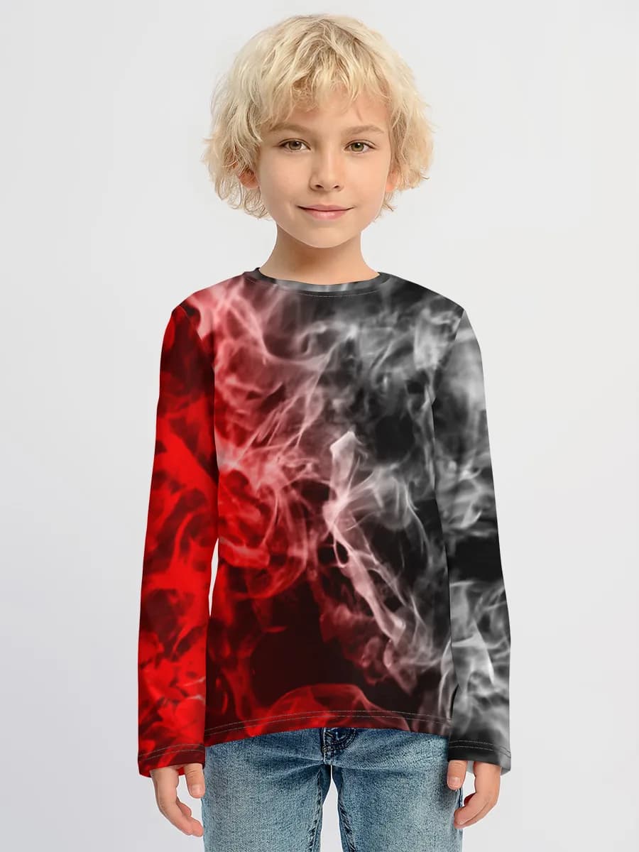 Boys' cotton long sleeve shirt