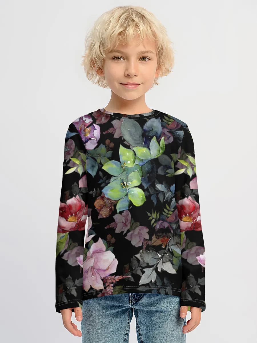 T-shirt manches longues coton garçon