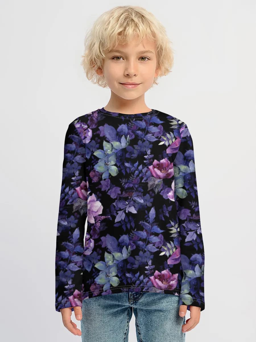 Baumwoll-Langarmshirt Jungen
