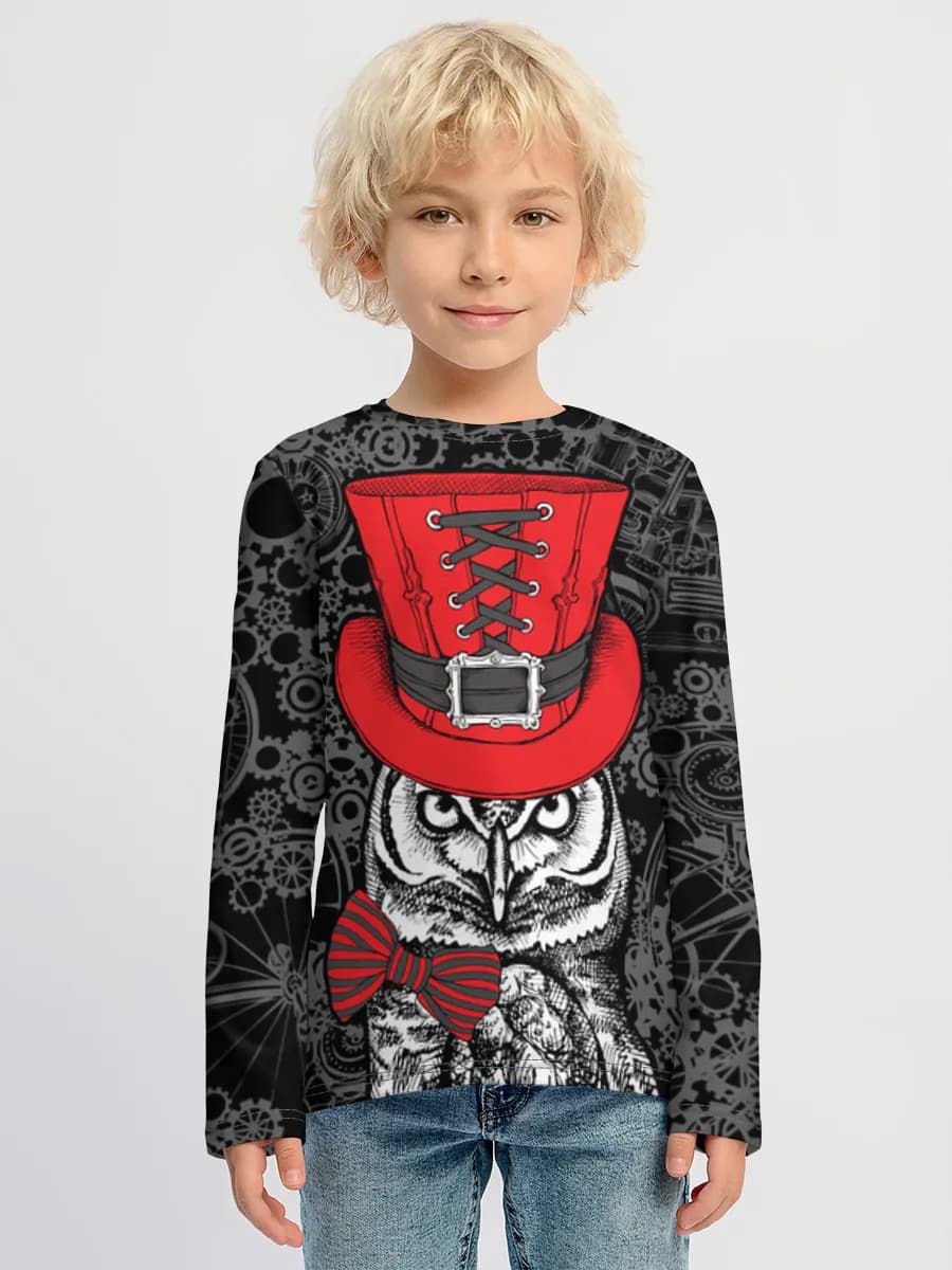 Boys' cotton long sleeve shirt