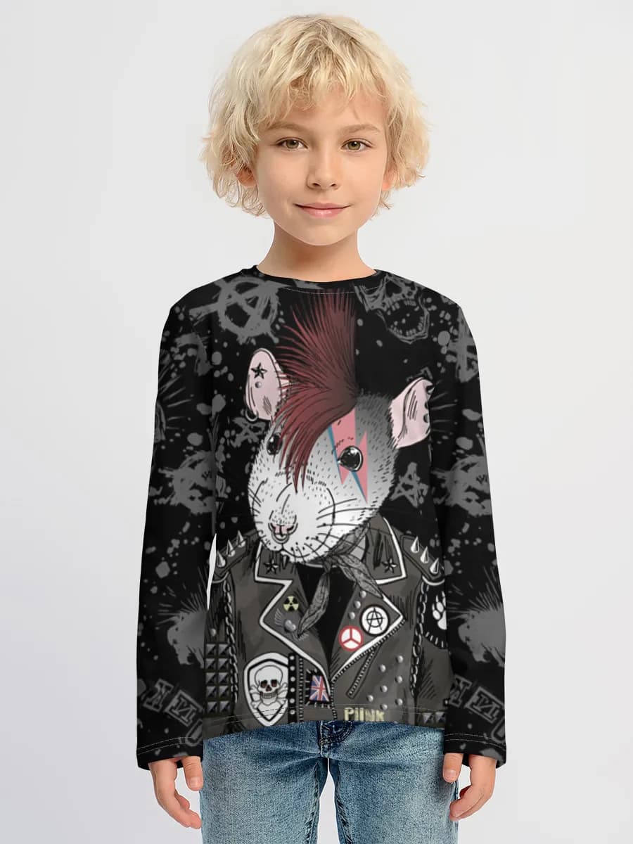Boys' cotton long sleeve shirt