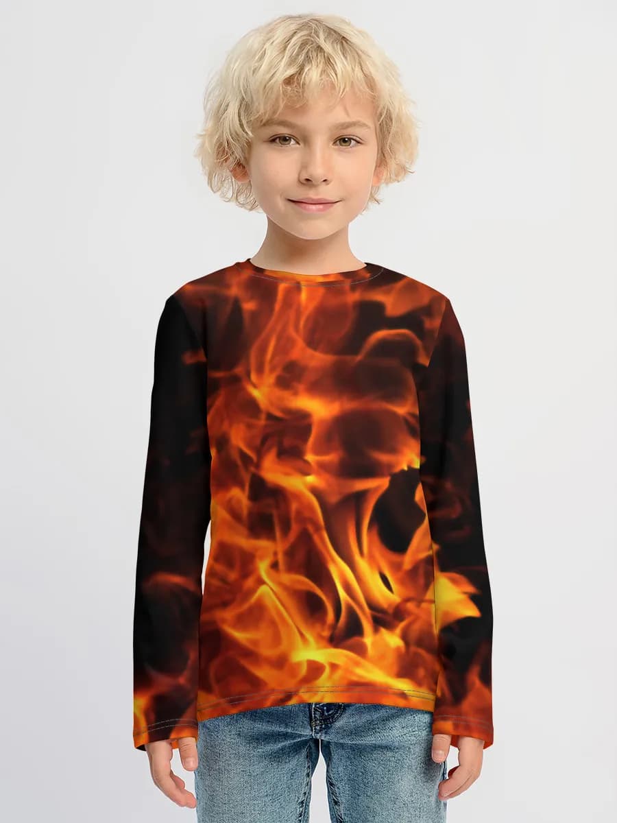 Camiseta Manga Larga de Algodón Niño
