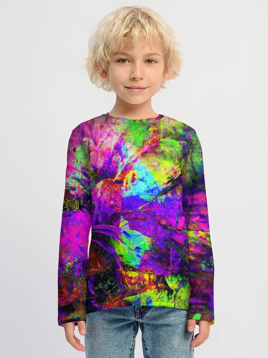 Boys' cotton long sleeve shirt