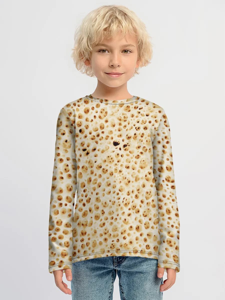 Boys' cotton long sleeve shirt