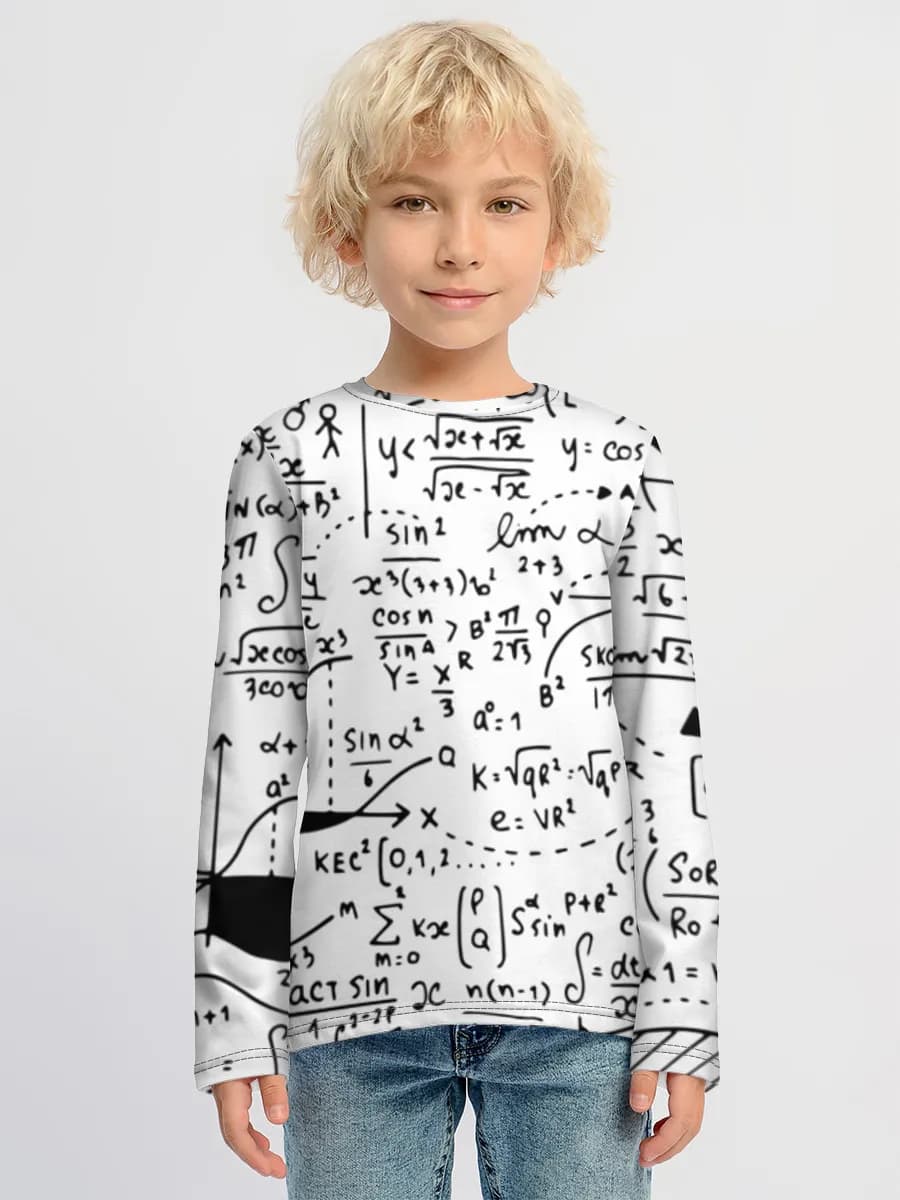 Boys' cotton long sleeve shirt