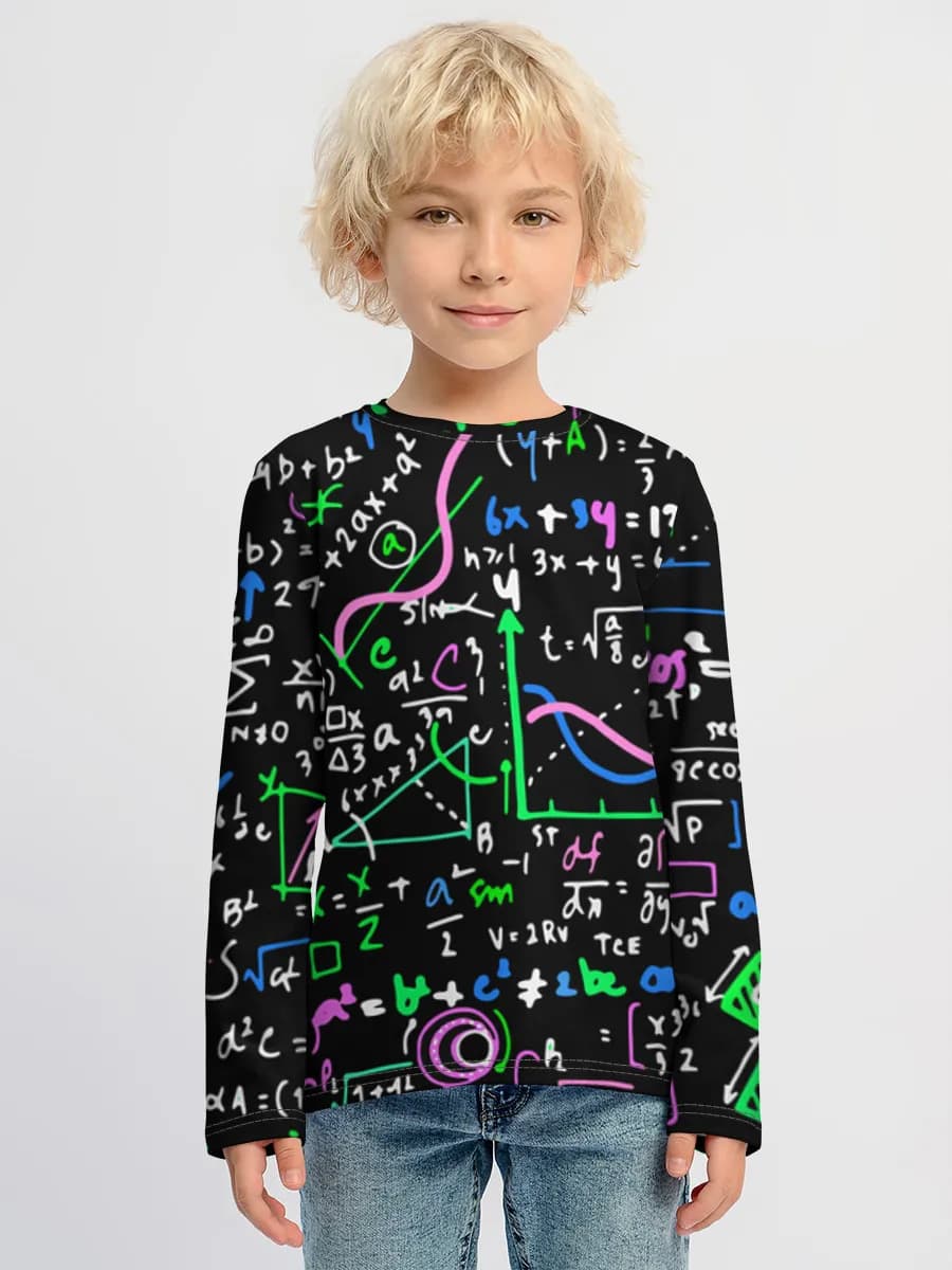 Baumwoll-Langarmshirt Jungen