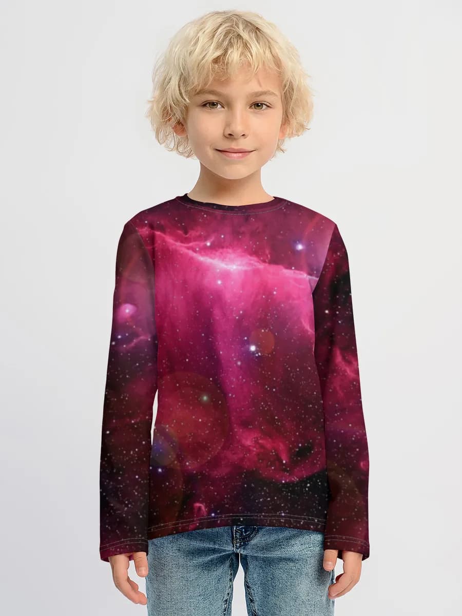 Boys' cotton long sleeve shirt