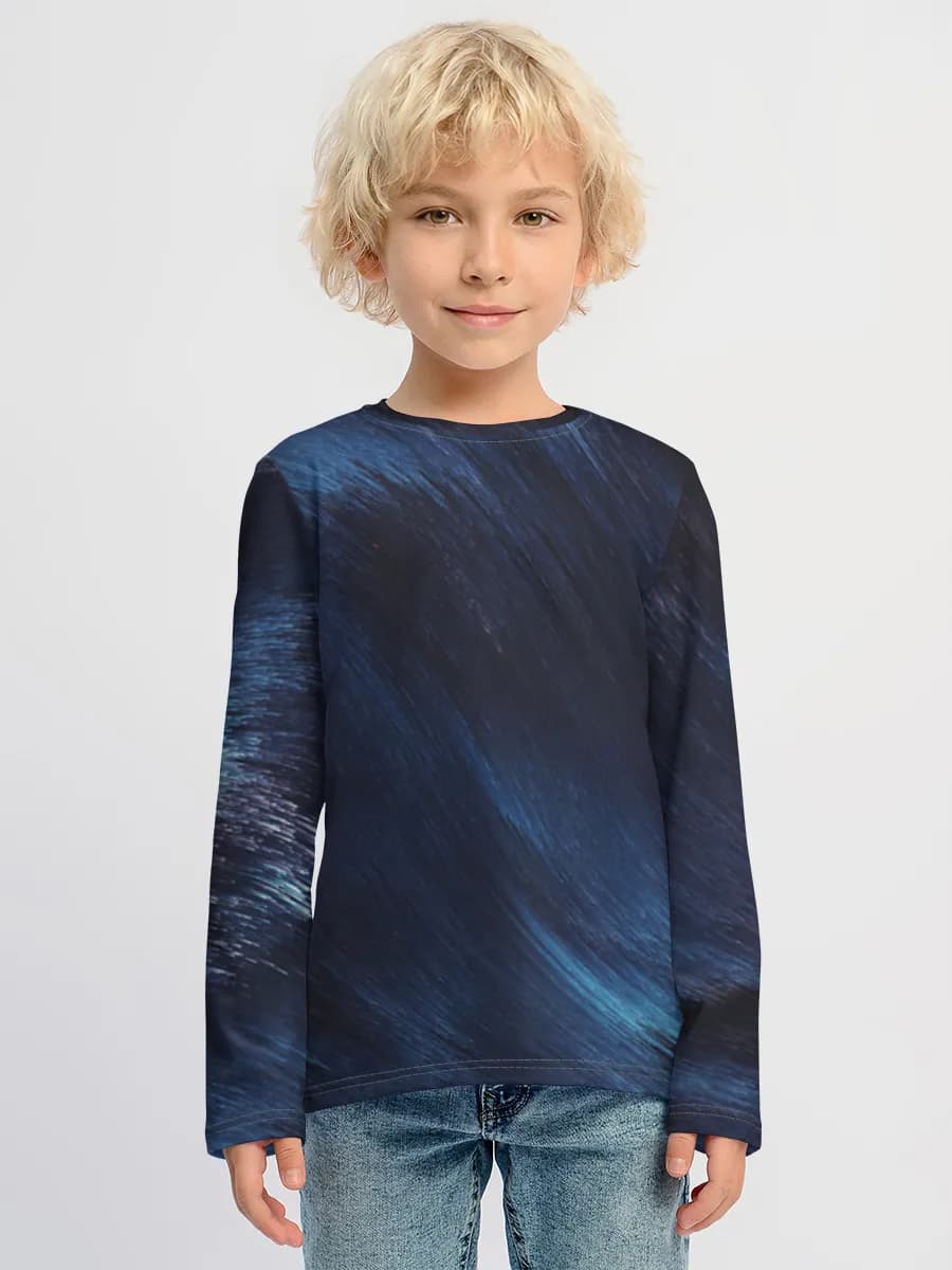 Boys' cotton long sleeve shirt