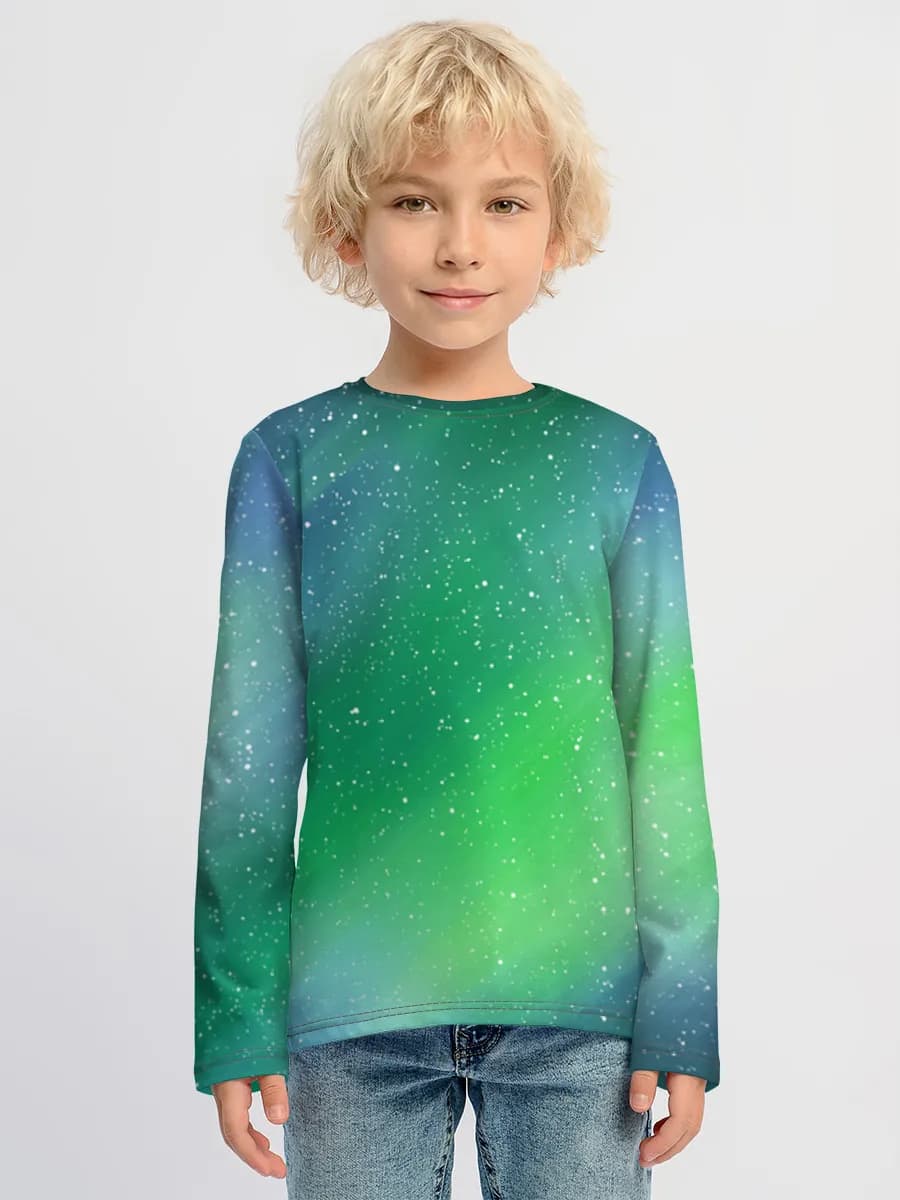 Baumwoll-Langarmshirt Jungen