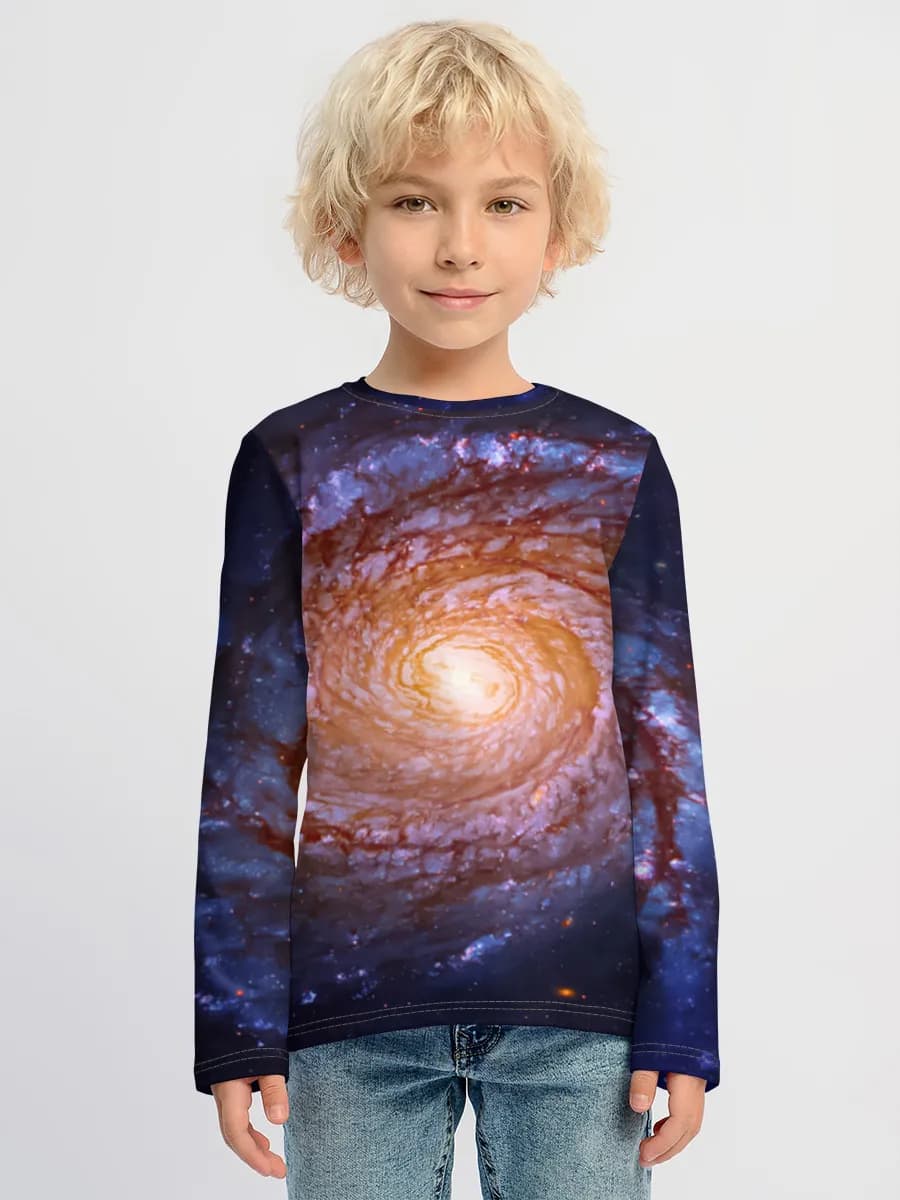 Boys' cotton long sleeve shirt