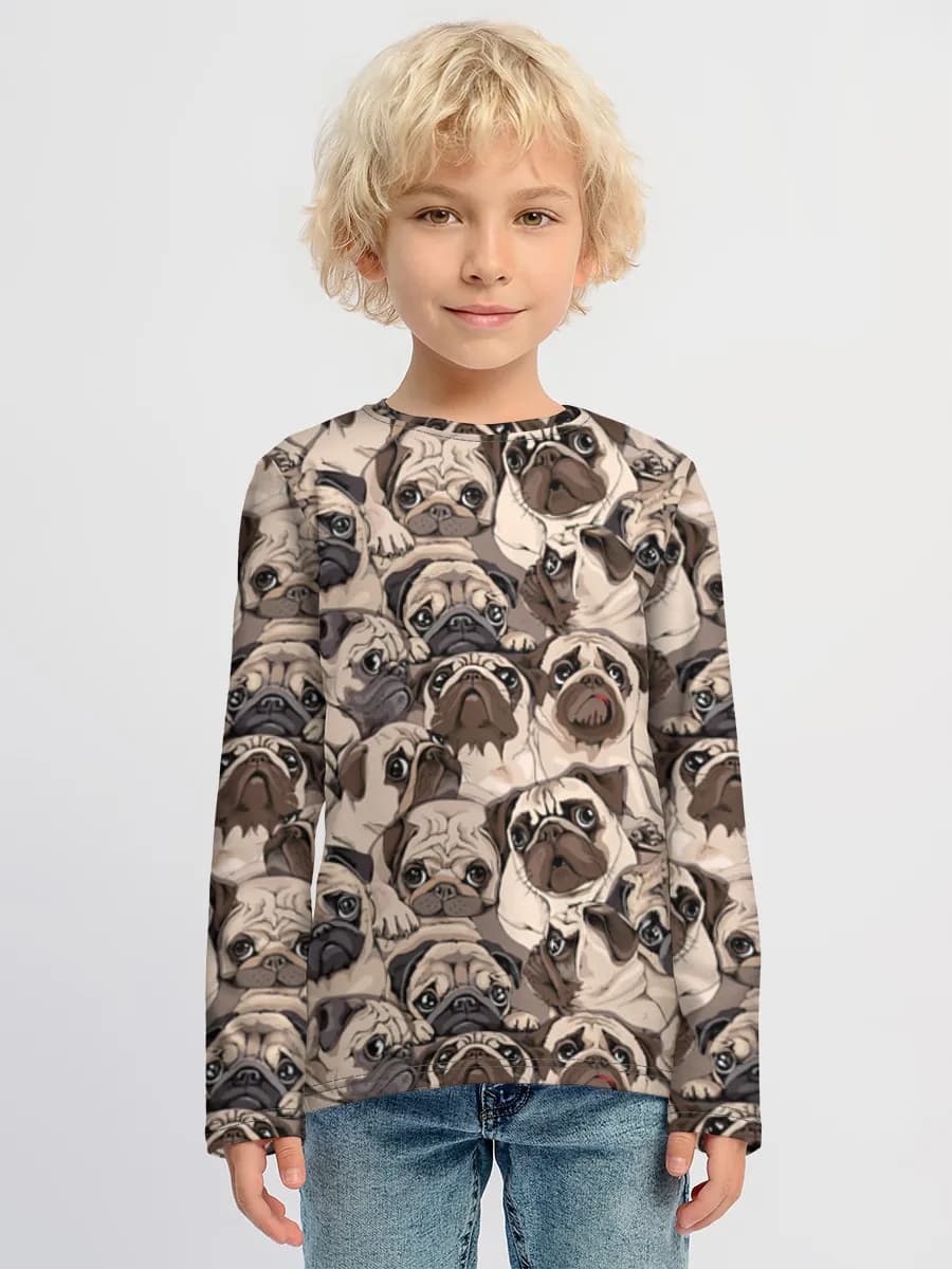 Boys' cotton long sleeve shirt