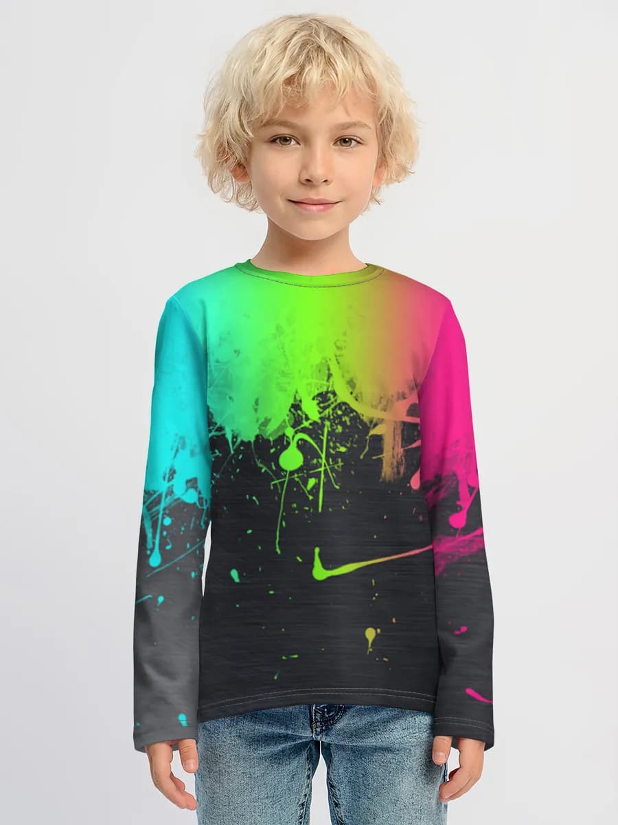 Camiseta Manga Larga de Algodón Niño