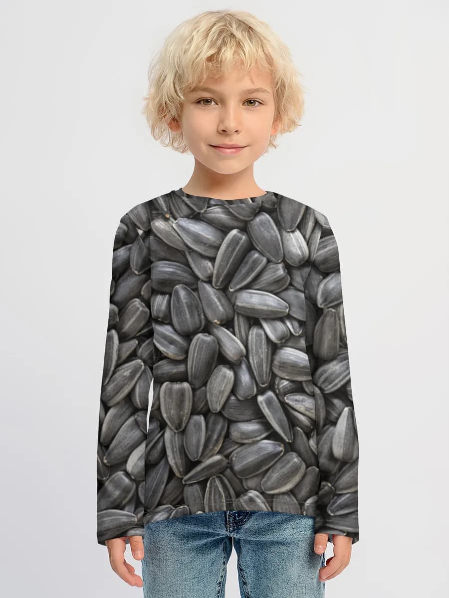 Boys' cotton long sleeve shirt