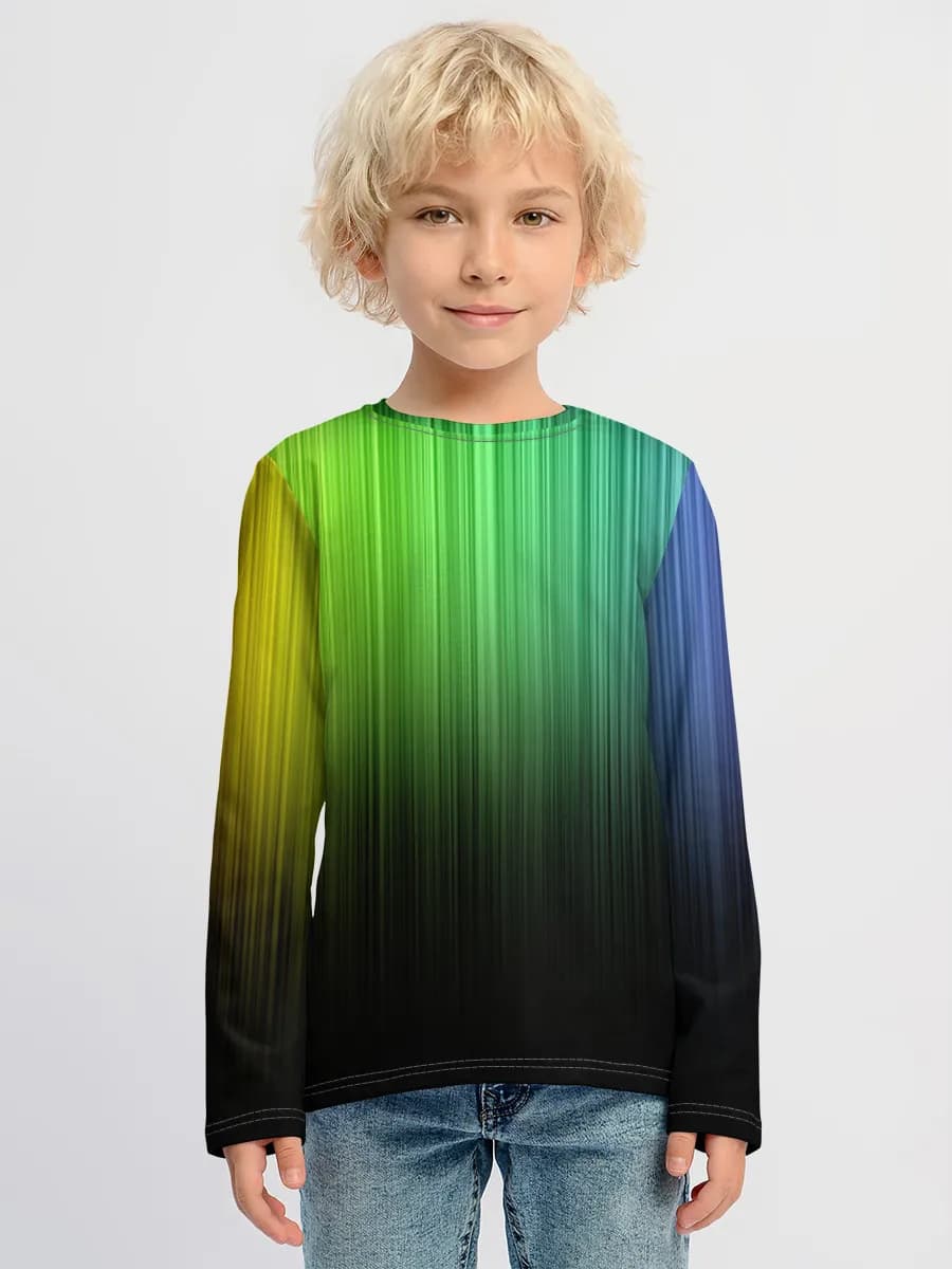Boys' cotton long sleeve shirt