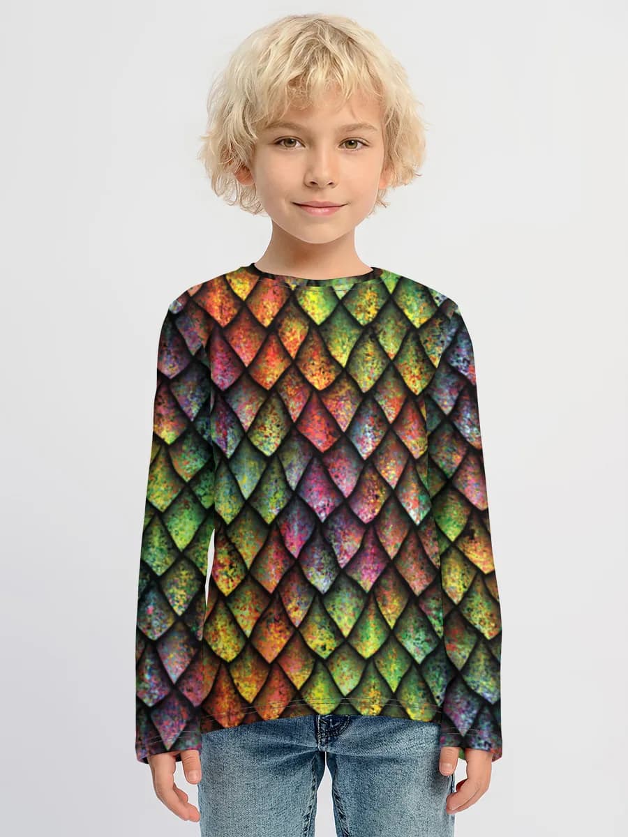 Boys' cotton long sleeve shirt
