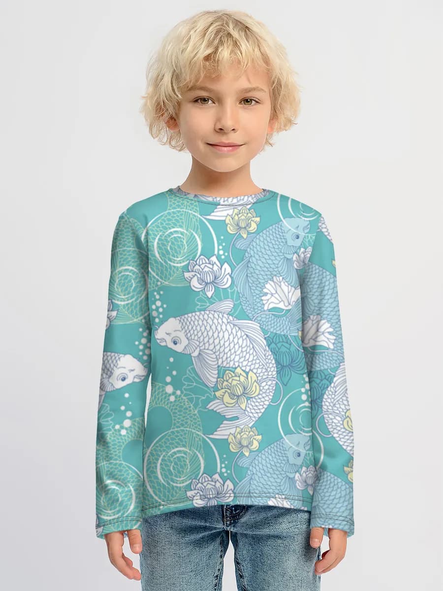 Boys' cotton long sleeve shirt