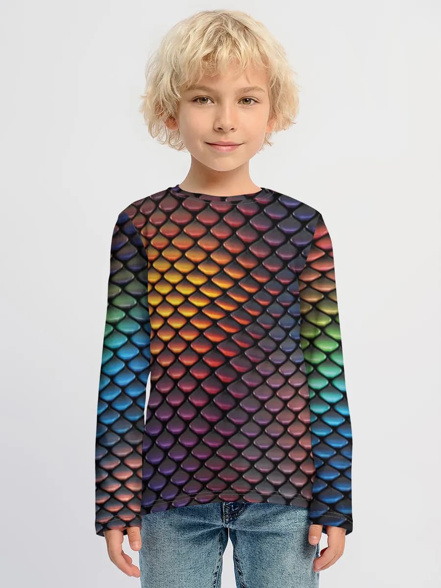 Boys' cotton long sleeve shirt