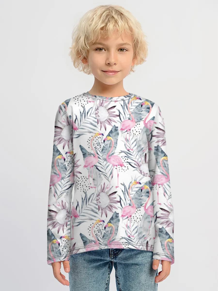 Boys' cotton long sleeve shirt