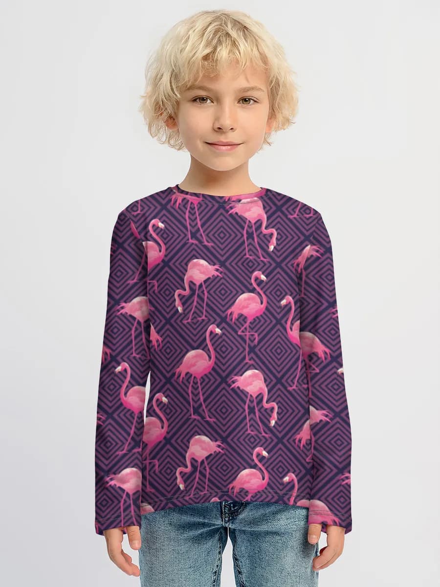 Boys' cotton long sleeve shirt