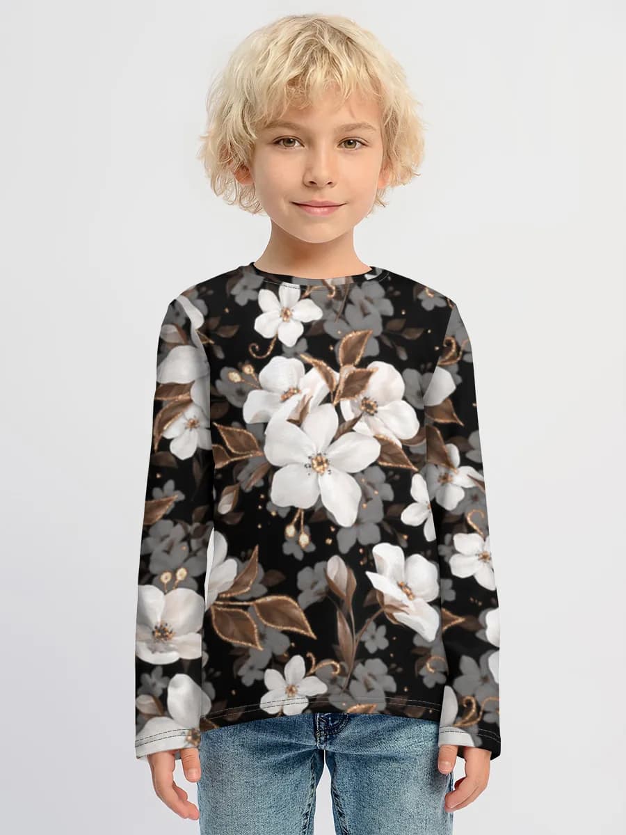 T-shirt manches longues coton garçon