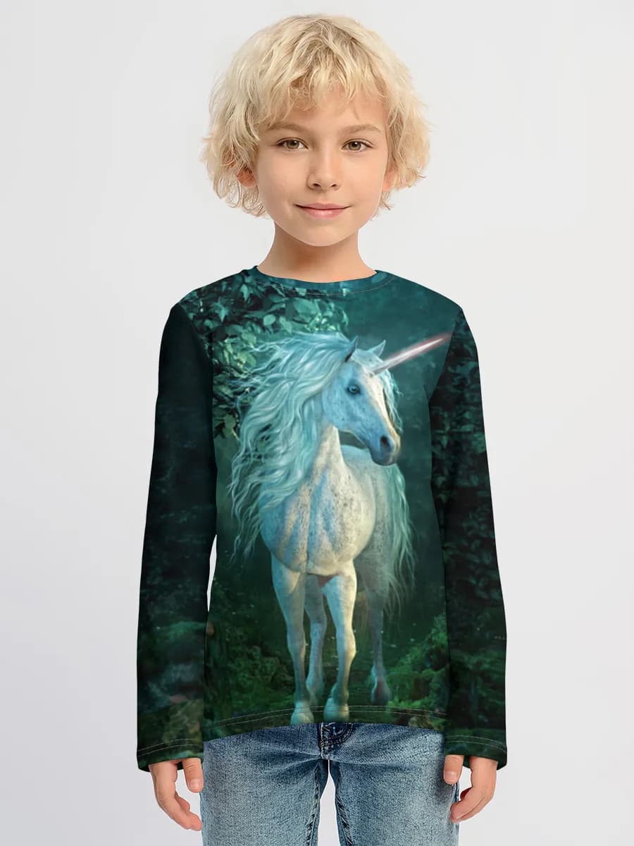 Boys' cotton long sleeve shirt