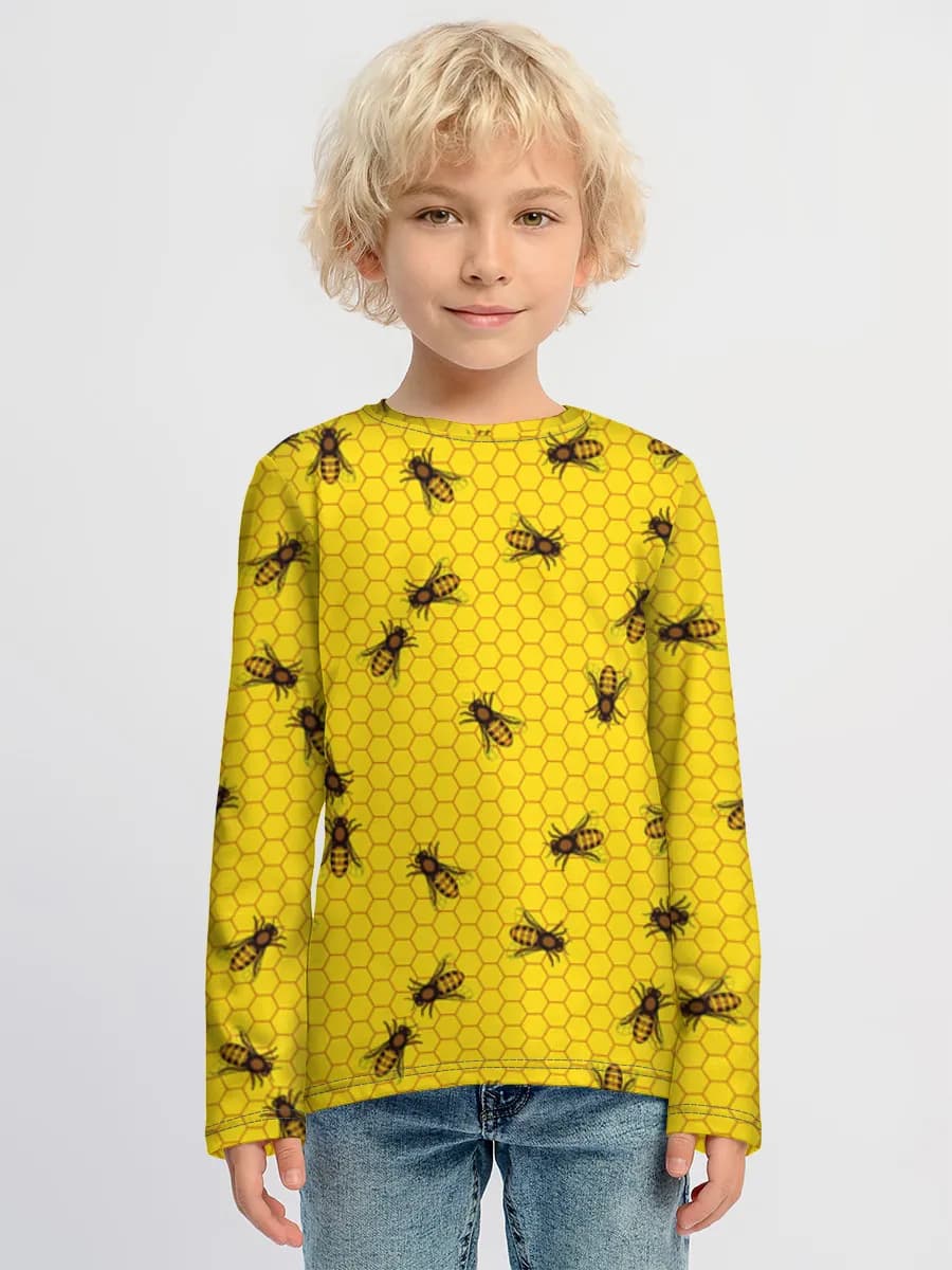 Baumwoll-Langarmshirt Jungen