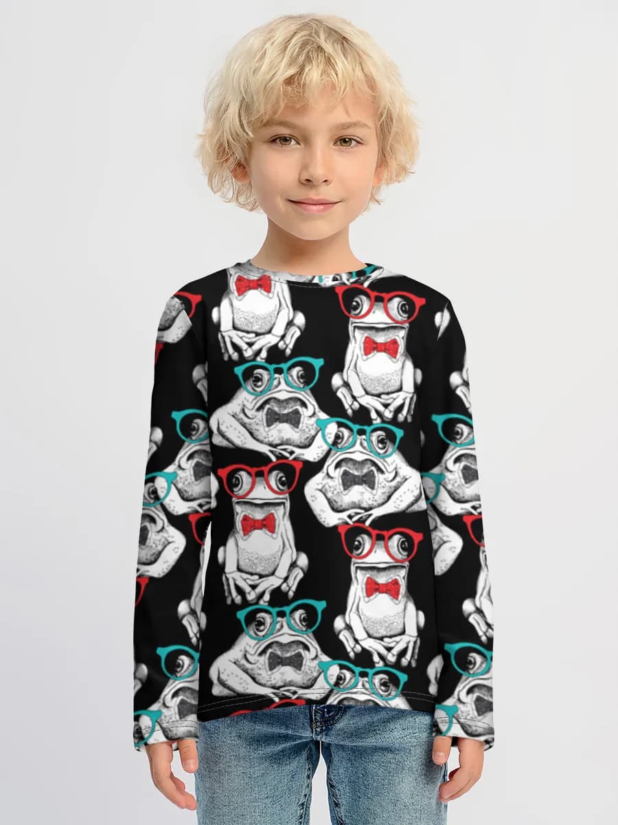 Boys' cotton long sleeve shirt