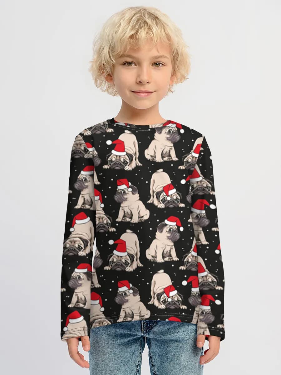 Baumwoll-Langarmshirt Jungen